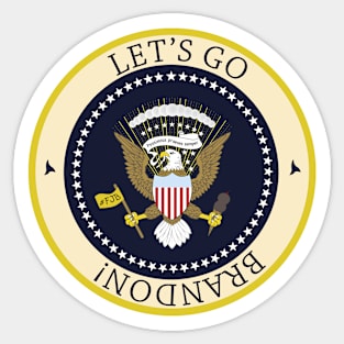 Let's Go Brandon presidential seal Sticker